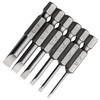 Toolcool 6 Pcs Slotted Screwdriver Bit Set Magnetic Flat Head