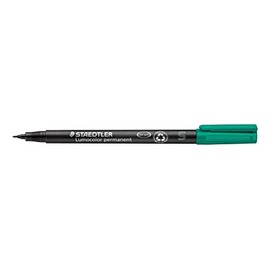 Staedtler Lumocolor 313-5 - marcador universal (punta de fieltro, 0,4 mm), color verde