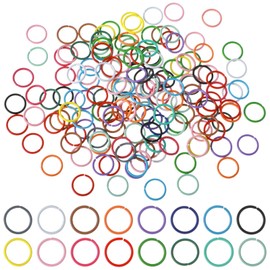 10mm Colored Jump Ring, 160PCS 16 Colors Open Jump Rings for Jewelry Making O Ring Connectors DIY Crafts Bracelet Earring Choker Necklaces Making