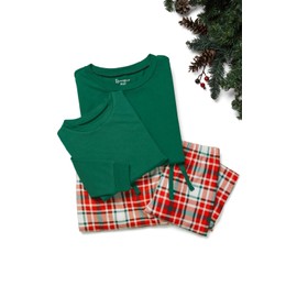 PajamaGram Matching Family Pajamas Plaid - Baby Pjs Modern Plaid, Infant, 12M