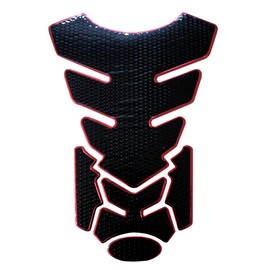 karim Motorcycle Tank Pad Tank Cover Universal Exterior Seal Sticker Protector Black Red Mini Thick Thick Anti-slip Anti-Scratch Protective Seat for Car (Red)