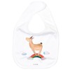 Mr. & Mrs. Panda Organic Baby Bib Llama Rainbow, White