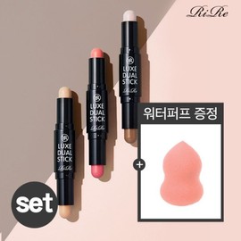 Lirr 1+1증정 리르 룩스 컨투어링 듀얼 스틱 3g+워터퍼프 1+1 Free Lir Lookx Contouring Dual Stick 3g + Water Puff