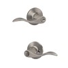 Lock Scout Wave Lever with Round Trim Keyed Entry Door