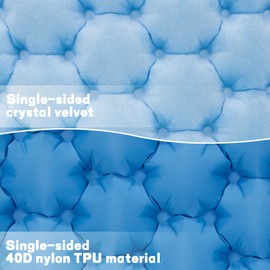 EULANT Velvet Inflatable Cushions to Sit On, Ultralight Flight Seat Cushion, Soft Seat Mat for Stadium Hiking Fishing Concerts Grandstands Lawn Home and Office Chairs, 40D Nylon + Velvet