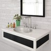 DECOLAV 1300-B Taji Stainless Steel Oval Drop-In or Undermount Lavatory Sink with Overflow, Brushed