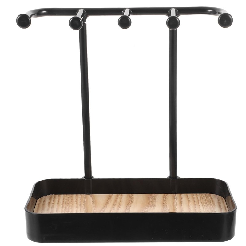 Cozellos Hanging Organizer-5 Hooks Jewelry Organizer Stand, Box Display with