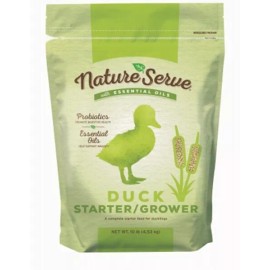 NatureServe 290001 10 Lb Duck Duckling Starter Grower Food Crumble w 20% Protein - 1 Bag