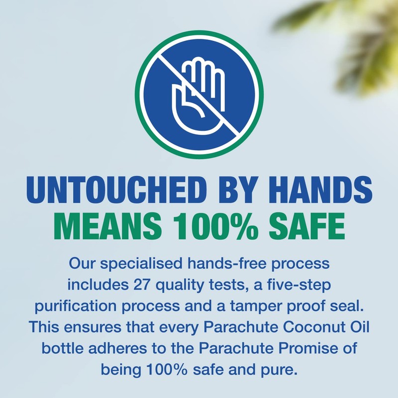 Parachute 100% Pure and Natural Unrefined Coconut Oil | No