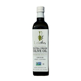 Lekethos Extra Virgin Olive Oil – California Cold Pressed, Premium Small Batch, Estate Grown, Pure Non-GMO Olive Oil, High Polyphenol, First Cold Press, Healthy Cooking Oil – 750ml Bottle