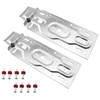 LQ Industrial 1 Pair Silver Wall Mounted Galvanised Iron Bracket