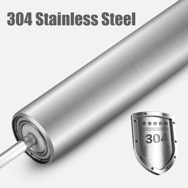 Stainless Steel Rolling Pin, Desktop Clip On Dough Roller 360
