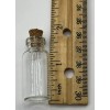 3 Pieces Mini Glass Bottle with Cork Top 1-3/4” Tall