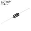 sourcing map Schottky Rectifier Diode 3A 1000V Axial Electronic Silicon