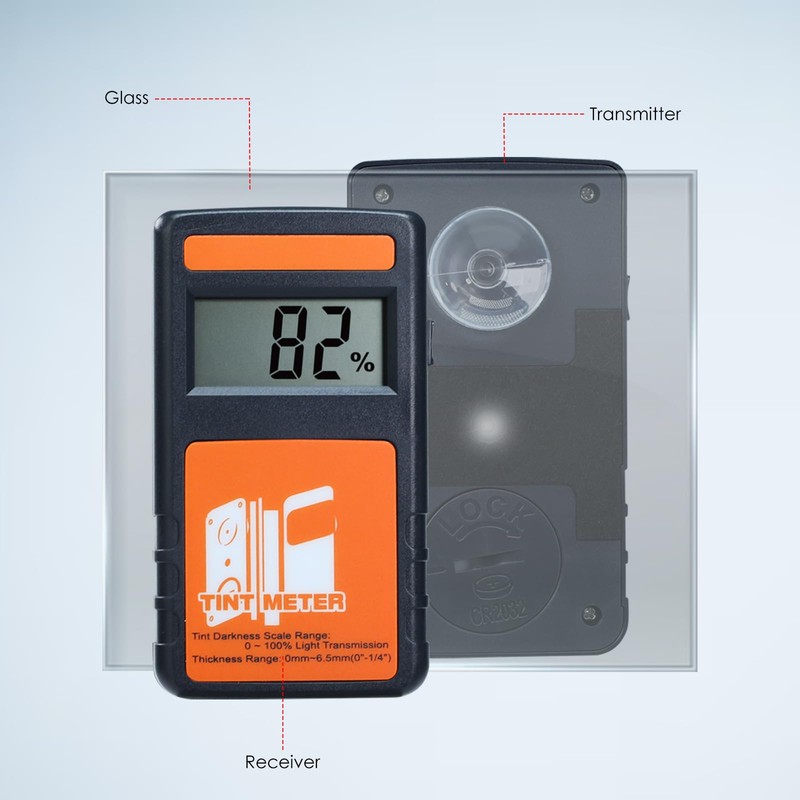 Window Tint Meter Window Tint Reader, 100% VLT Visual Light