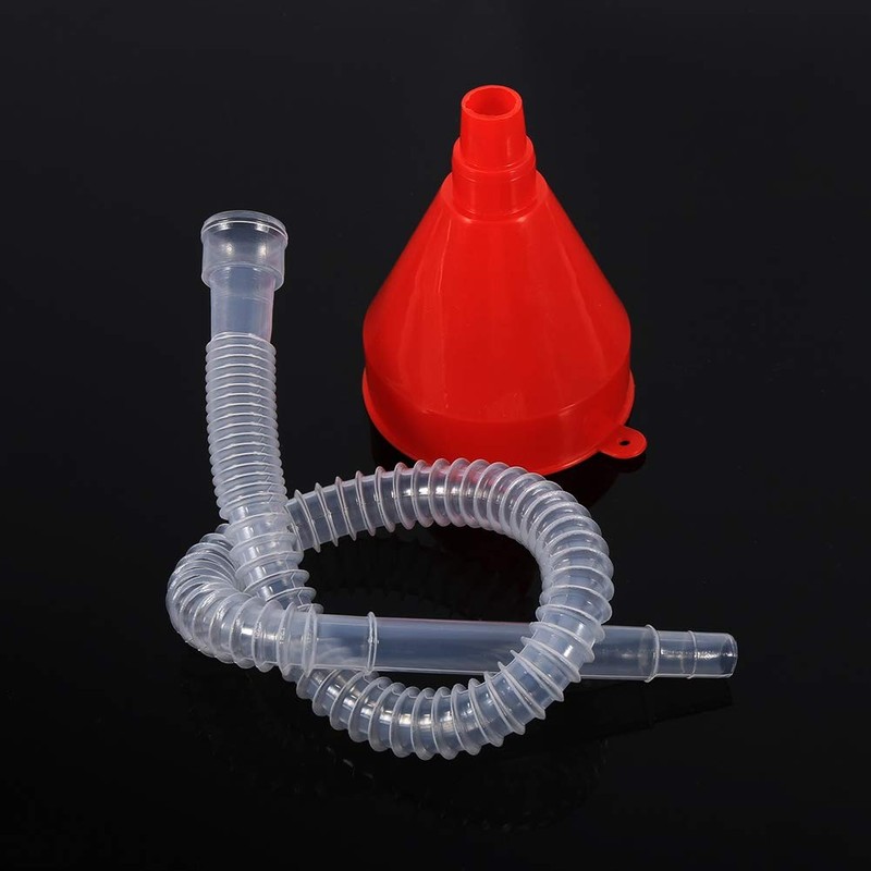 Universal Funnel 8cm Wide Plastic Funnel Car Flexible Extension Valve