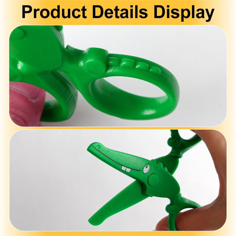 Lotsdonxia Kids Safety Scissors – School Supplies Cute Crocodile Shape