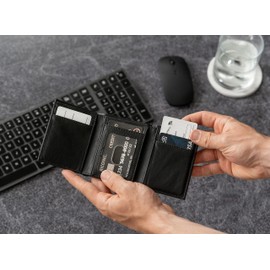 Rico Industries Laser Engraved Trifold Wallet, San Antonio Spurs,Black, 3.25 x 4-"