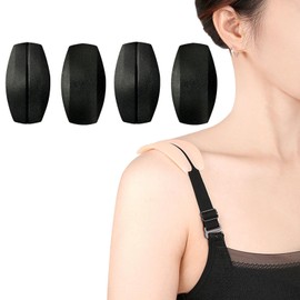 TAIKULE Bra Strap Holders - Silicone Shoulder Pad Cushions in Black, White, Skin, Light Skin