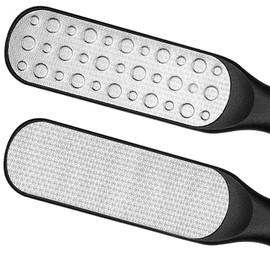 PREMYO Foot File Callus File Rasp Stainless Steel for Callus Removal (Black)