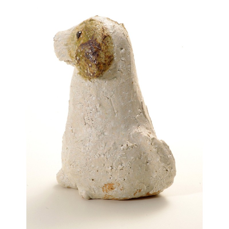 Shigaraki Ware 40-4077 Hechimon Kosei Kiln Sitting Dog Large