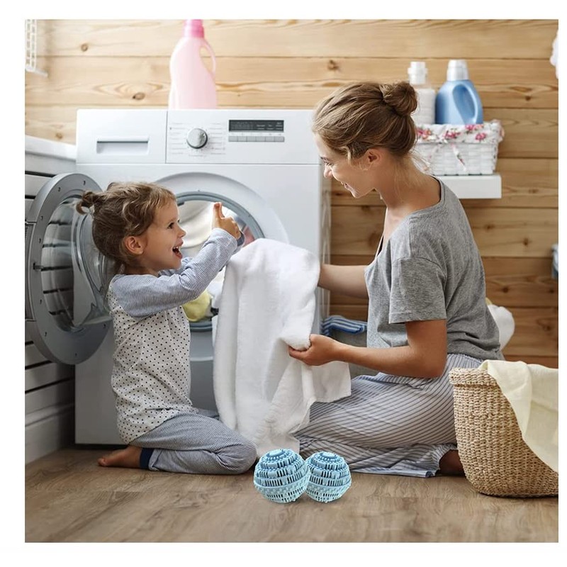 2pcs Laundry Ball - Natural Non-Chemical Detergent Laundry Balls for