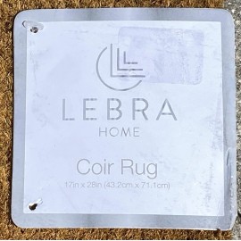 Lebra Home You Are Here Coir Rug Home Door Welcome Mat 17" x 28" 5/8" Thick NEW NWT