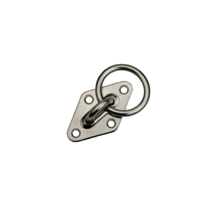 ARBO-INOX Eye Plate with Ring Ceiling Hook Stainless Steel 65