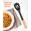 Silicone Pasta Fork, Kitchen Heat Resistant Noodle Spoon Server, BPA