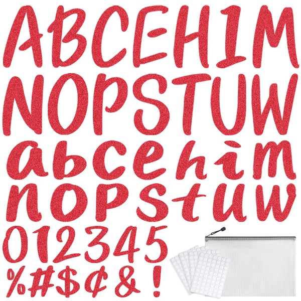 273 Pcs 4 Inch Glitter Bulletin Board Letters Set -