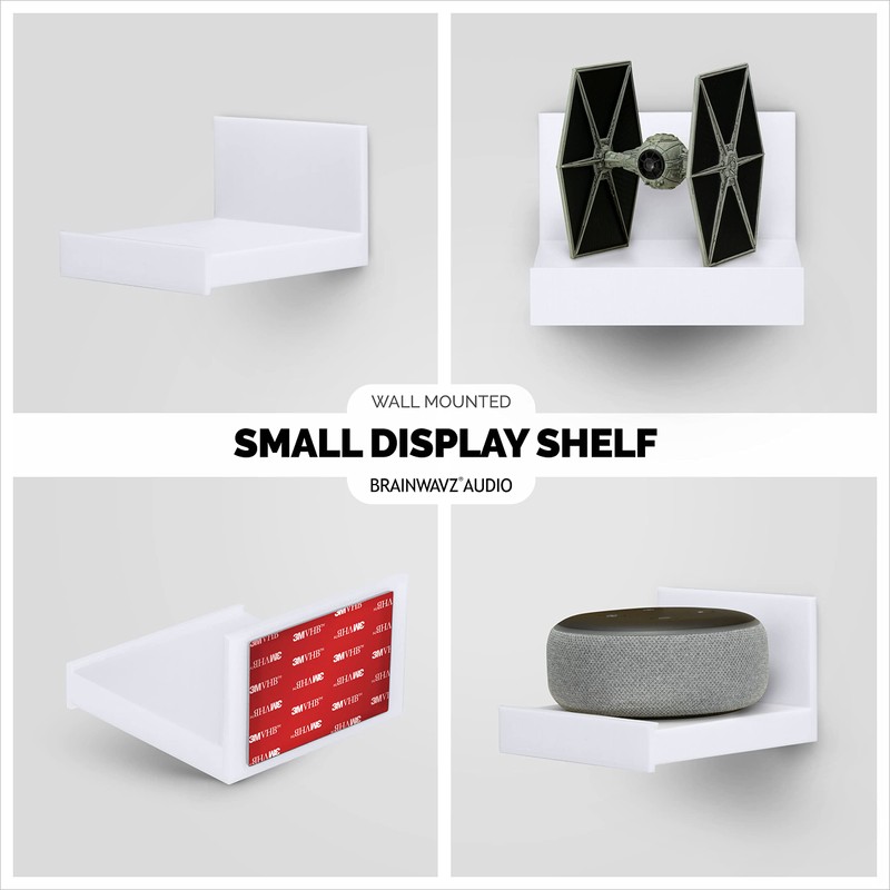 Screwless 4" Universal Shelf for Cloud Security Camera, Baby Monitor,