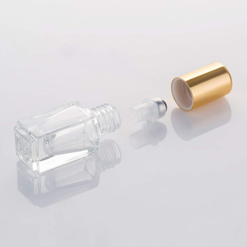 3ml Square Glass Roller Bottle For Essential Oils,Mini Glass Bottles