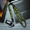 EASTEX Crime Scene Do Not Cross Lanyard Keychain - Forensic