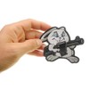 Machine Gun Bunny Rabbit Patch - 3.1x3.75 inch. Embroidered Iron