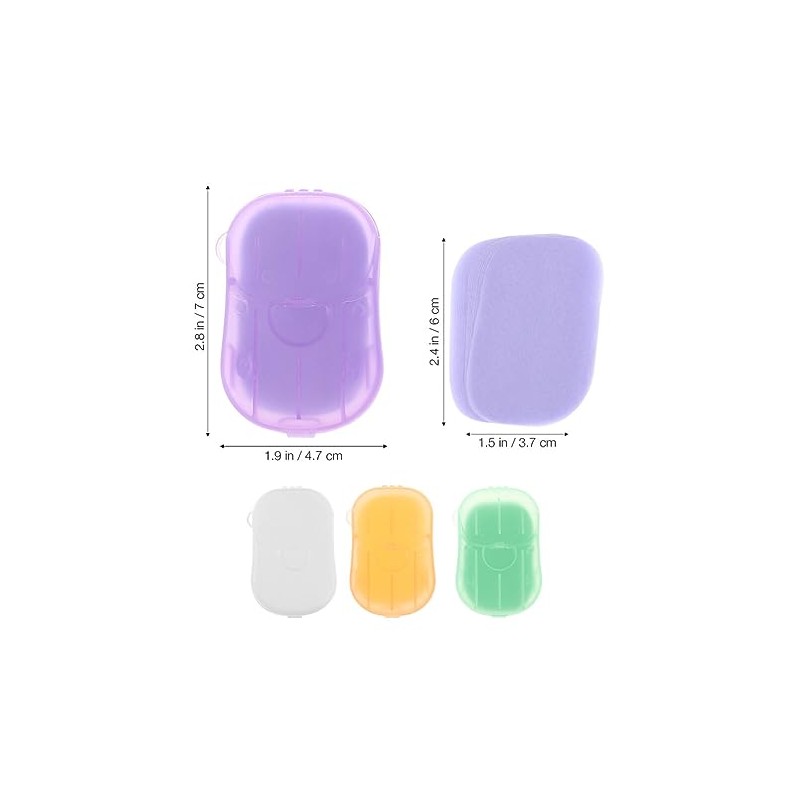 Sosoport 4 Pack Pp Material Soap Sheets Portable Hand Wash