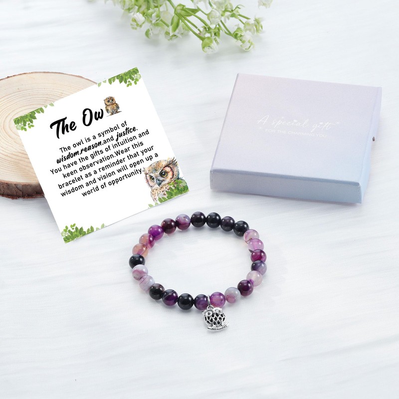 MollyQueen owl bracelet (Purple)