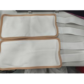 ElevateTech Castor Oil Knee Wrap, 2 Pack Organic Cotton Castor Oil Pack Wrap for Knee Elbow Arm Thigh Compress Pad Wraps with Adjustable Elastic Strap for Women Men, Reusable Waterproof Anti Oils Leak