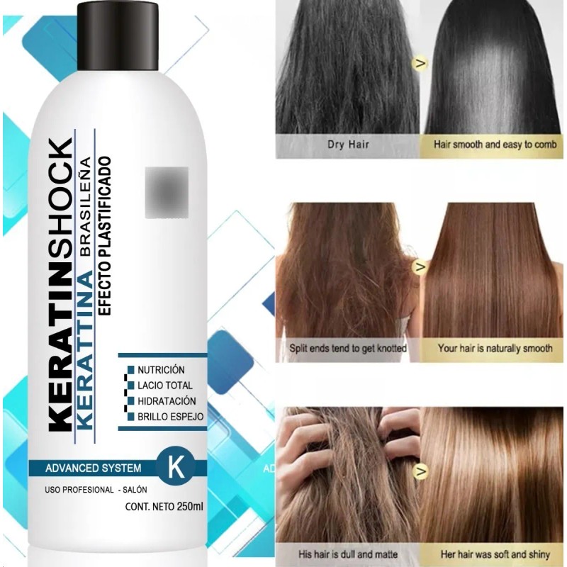 Keratinshock Cirugia Capilar Keratina Brasilea Plastificado