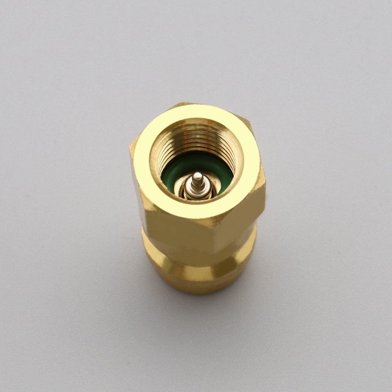 VGOL 2Pcs R12 to R134A Adapter Low Side & High