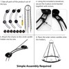 Outdoor Chandelier Solar, Hanging Candle Lantern with 7pcs Solar Powered