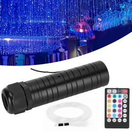 Car LED Fibre Optic Light Modified Ceiling Kit 12 V RGBW LED Ceiling Star Lighting Starry Sky Top Colourful for Bluetooth App Party Music Festivals