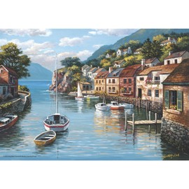 Anatolian Puzzle - Village on The Water, 500 Piece Jigsaw Puzzle, #3535