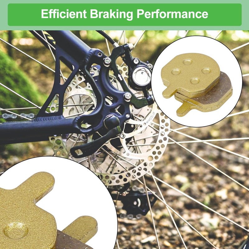 X AUTOHAUX Pair Bike Bicycle Disc Brake Pads Sintered Metal