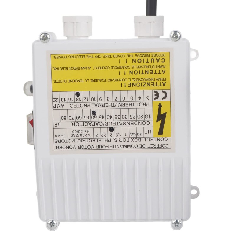 lyrlody Pump Control Box, Control for Submersible Pumps, Suction Pump