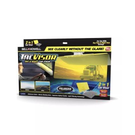 Bell + Howell TAC VISOR for Day and Night, Anti-Glare Car Visor, UV-Filtering