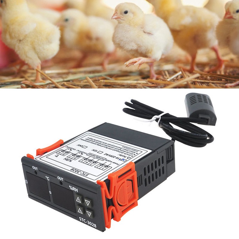 Digital Temperature Humidity Controller ‑20℃ to +80℃ 00% RH to