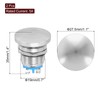 MECCANIXITY 2PCS 5A 19MM 3/4" Momentary Mushroom Head Push Button