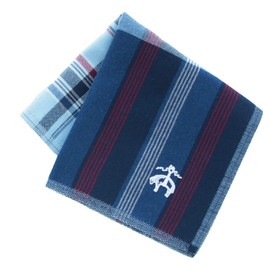 Brooks Brothers 125468-2252-62 Men's Handkerchief (Navy) Can Wipe Glasses and LCD Screen (Navy) [Microfiber] Business Men's Handkerchief, 9.4 inches (24 cm), navy