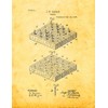 Puzzle Game Patent Print Golden Look (11" x 14") M14413