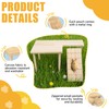 Wooden Hamster Platform with Legs, Hamster Climbing Toys, Standing Platform